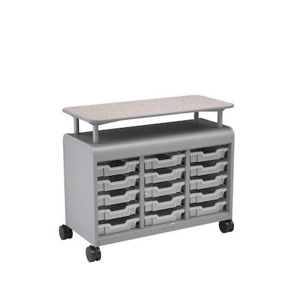 Smith Trades Industrial Storage Cabinet, 37 in H, 43 in W, Platinum 310115000PPGNBPCLR
